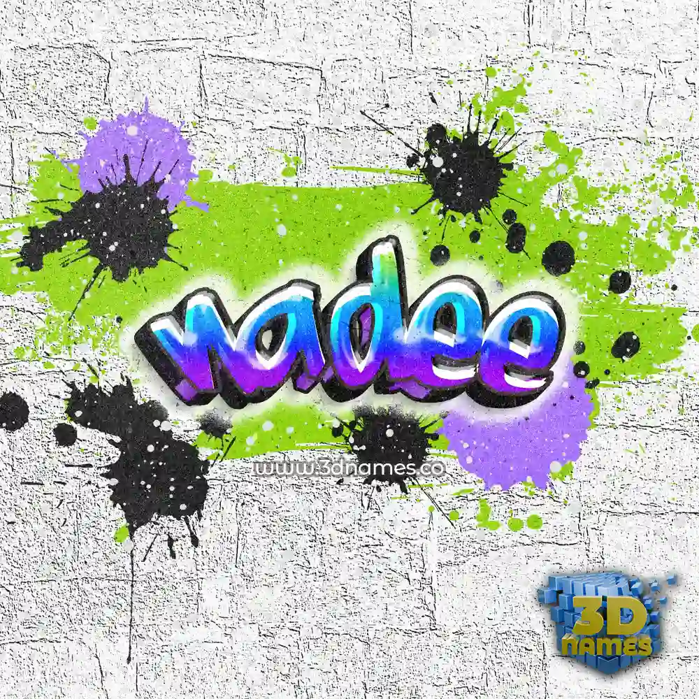 nadee in Graffiti Grunge style - 3D name wallpaper