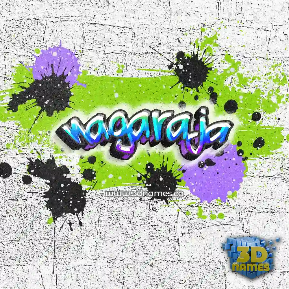 nagaraja in Graffiti Grunge style - 3D name wallpaper