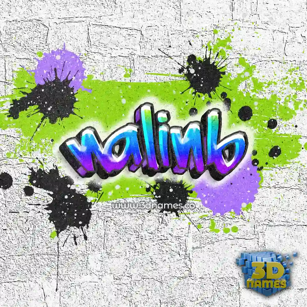 nalinb in Graffiti Grunge style - 3D name wallpaper