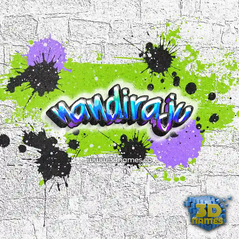 nandiraju in Graffiti Grunge style - 3D name wallpaper