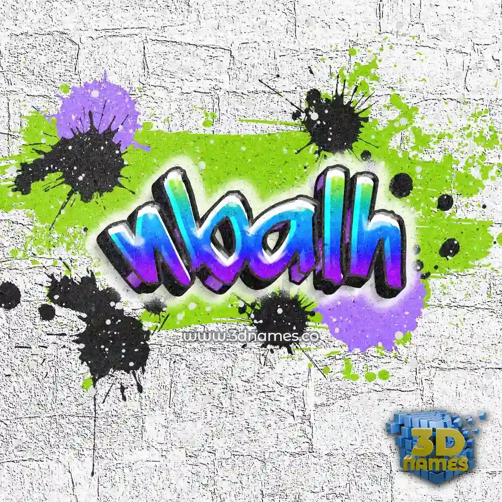nbalh in Graffiti Grunge style - 3D name wallpaper