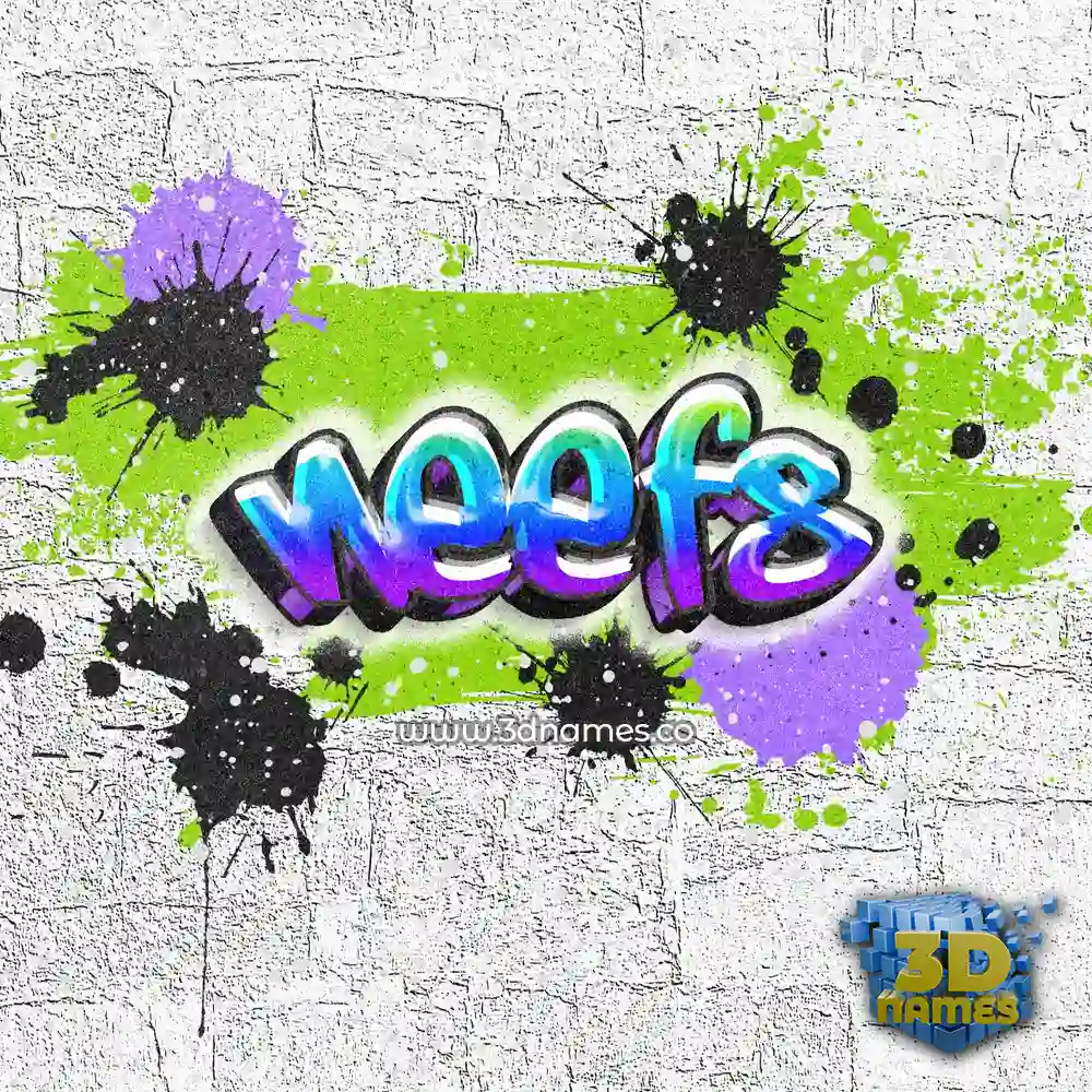 neefs in Graffiti Grunge style - 3D name wallpaper
