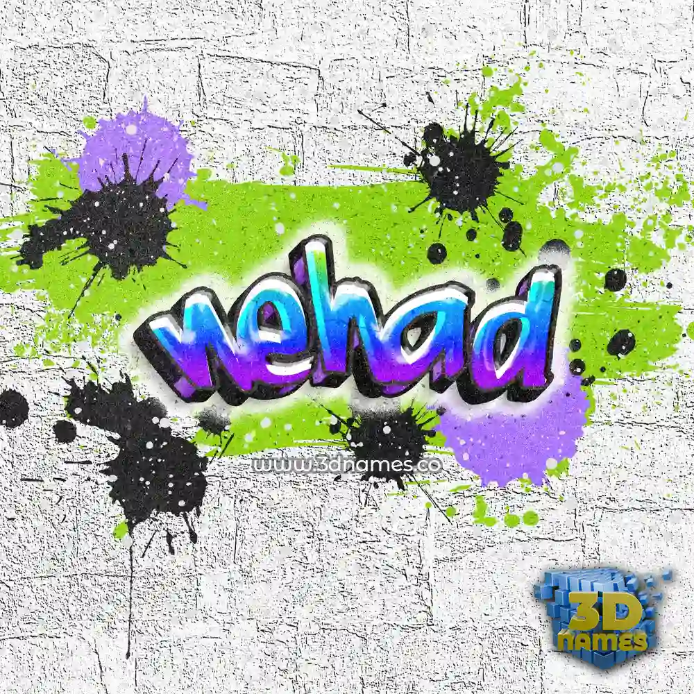 nehad in Graffiti Grunge style - 3D name wallpaper