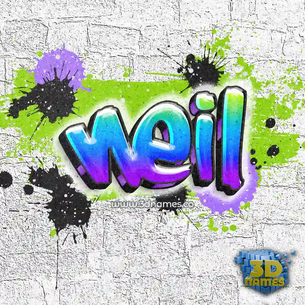 neil in Graffiti Grunge style - 3D name wallpaper