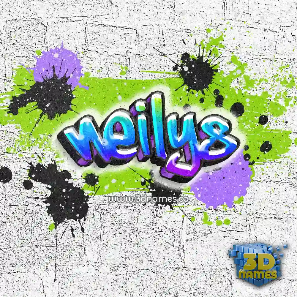 neilys in Graffiti Grunge style - 3D name wallpaper
