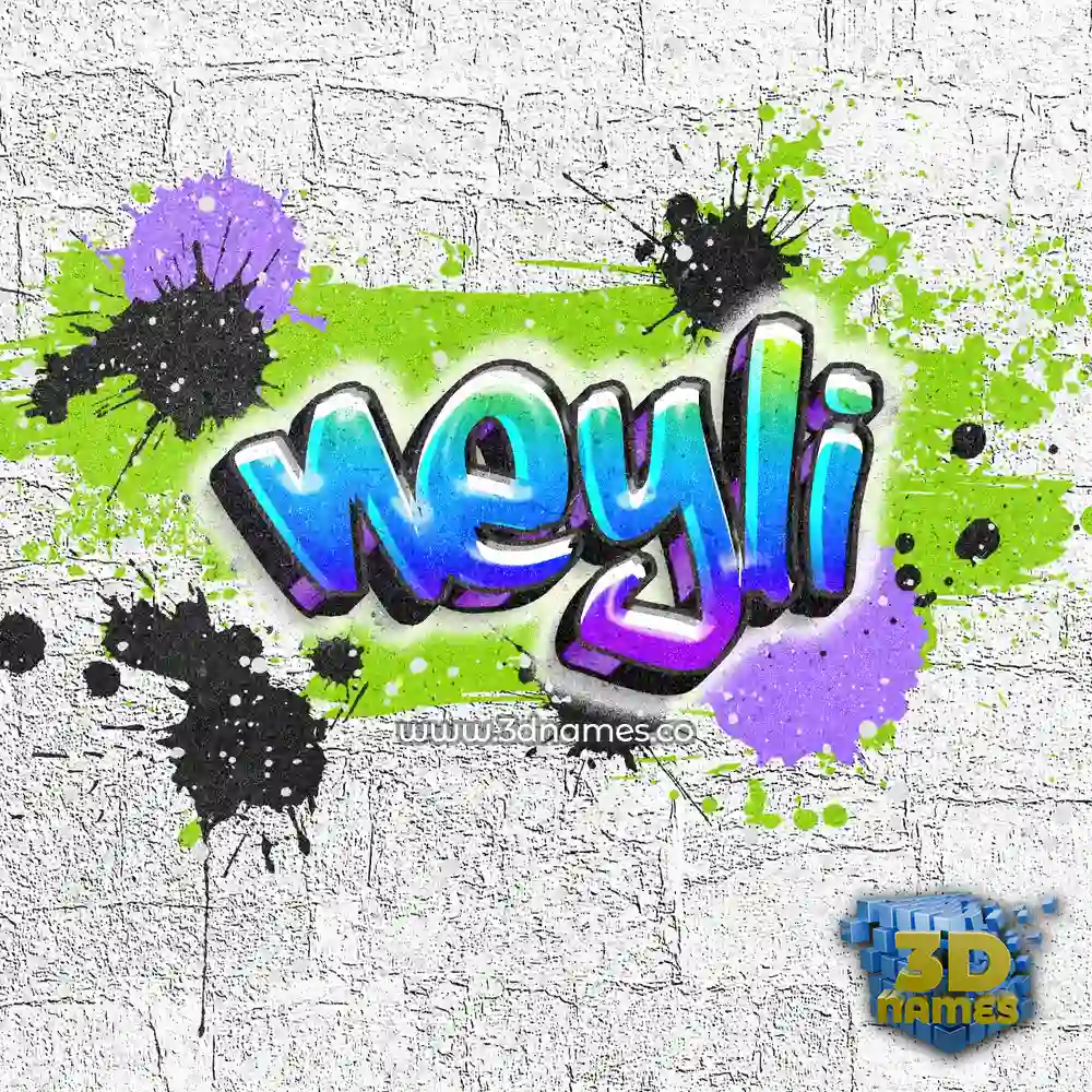 neyli in Graffiti Grunge style - 3D name wallpaper