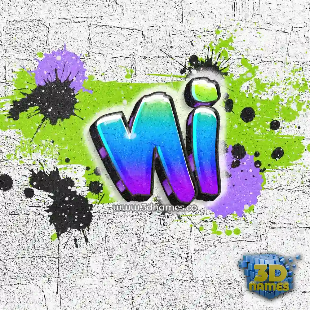 ni in Graffiti Grunge style - 3D name wallpaper