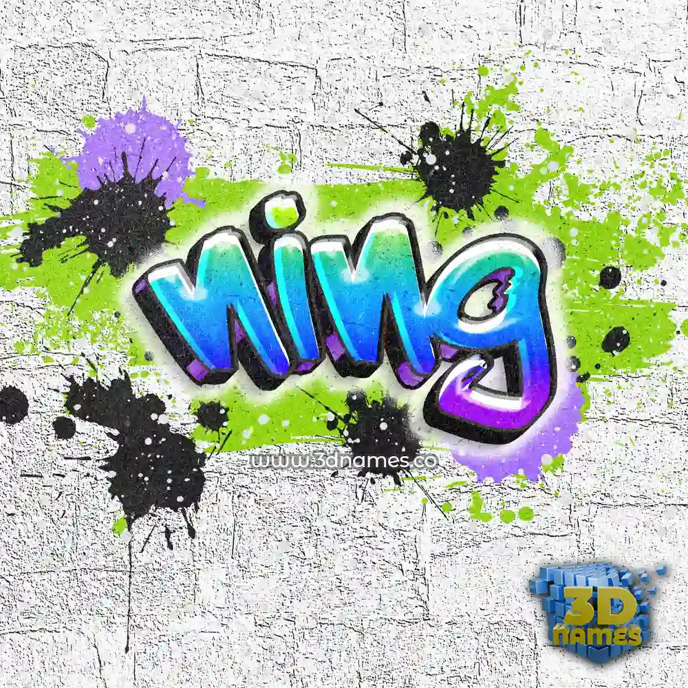 ning in Graffiti Grunge style - 3D name wallpaper