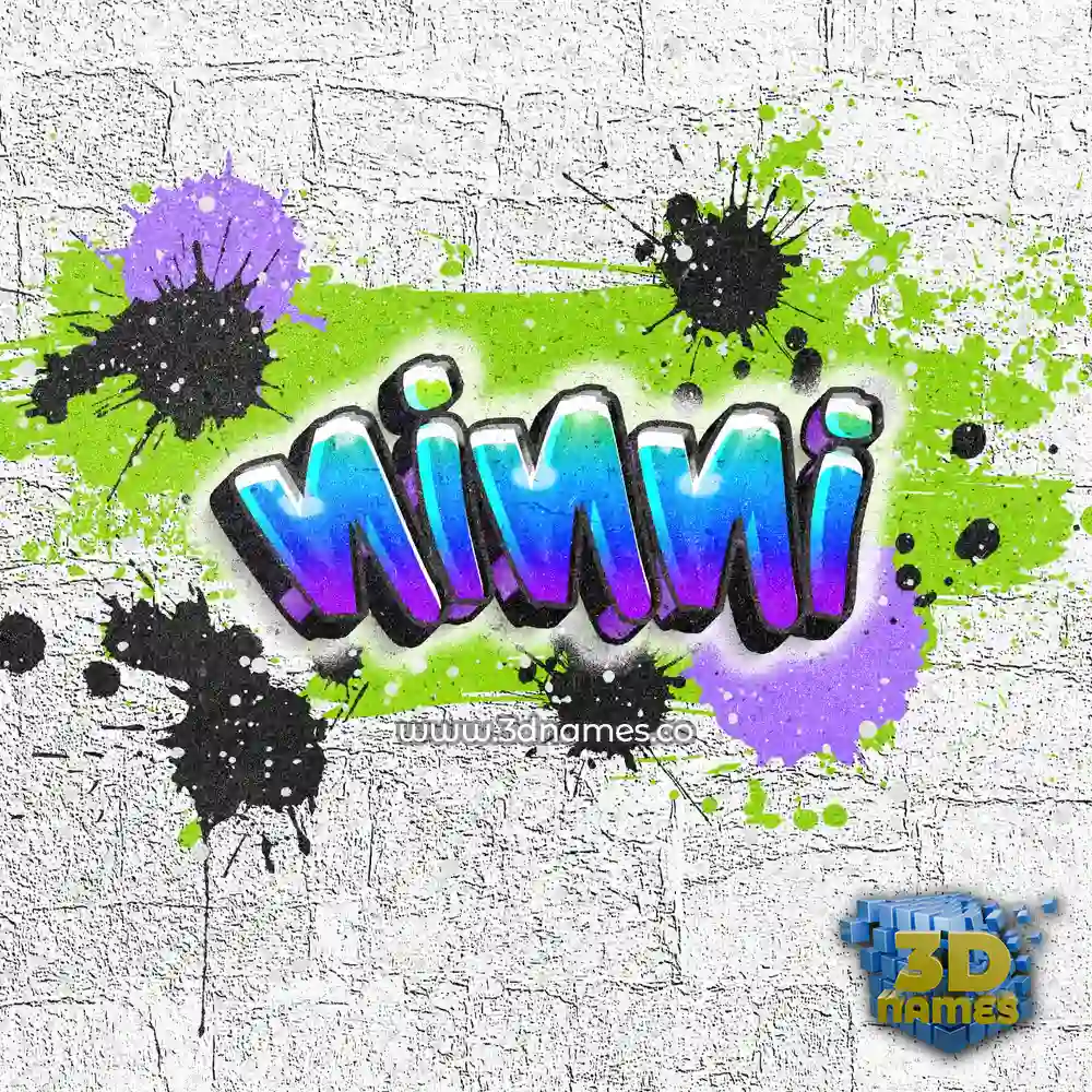 ninni in Graffiti Grunge style - 3D name wallpaper
