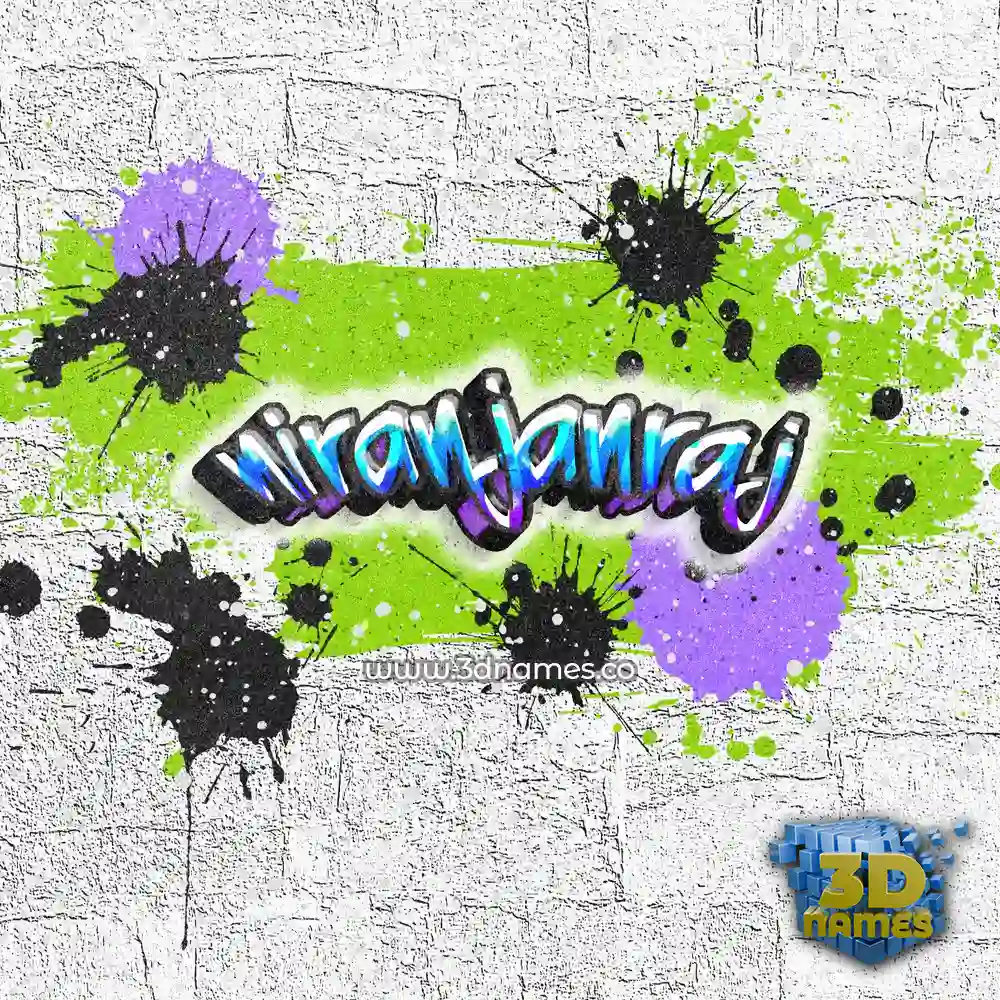 niranjanraj in Graffiti Grunge style - 3D name wallpaper