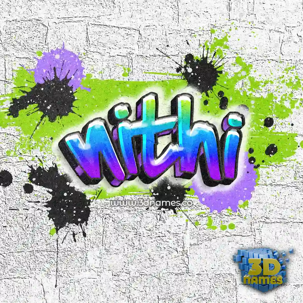 nithi in Graffiti Grunge style - 3D name wallpaper