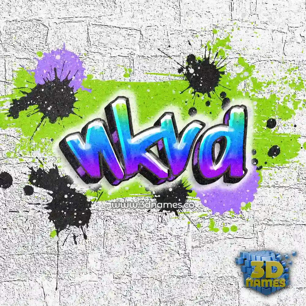 nkvd in Graffiti Grunge style - 3D name wallpaper