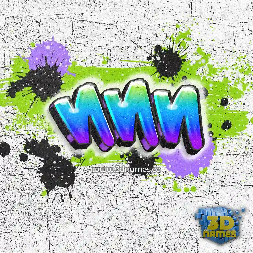 nnn in Graffiti Grunge style - 3D name wallpaper