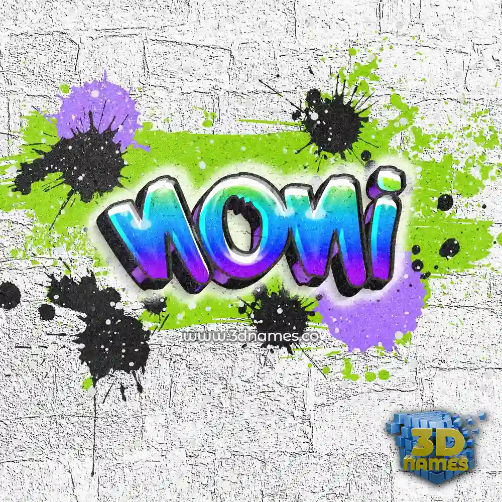 noni in Graffiti Grunge style - 3D name wallpaper