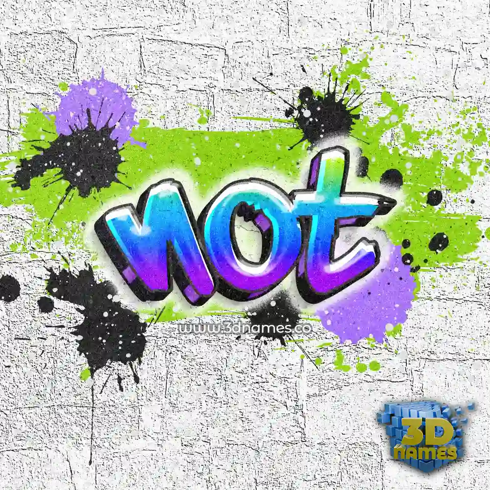 not in Graffiti Grunge style - 3D name wallpaper