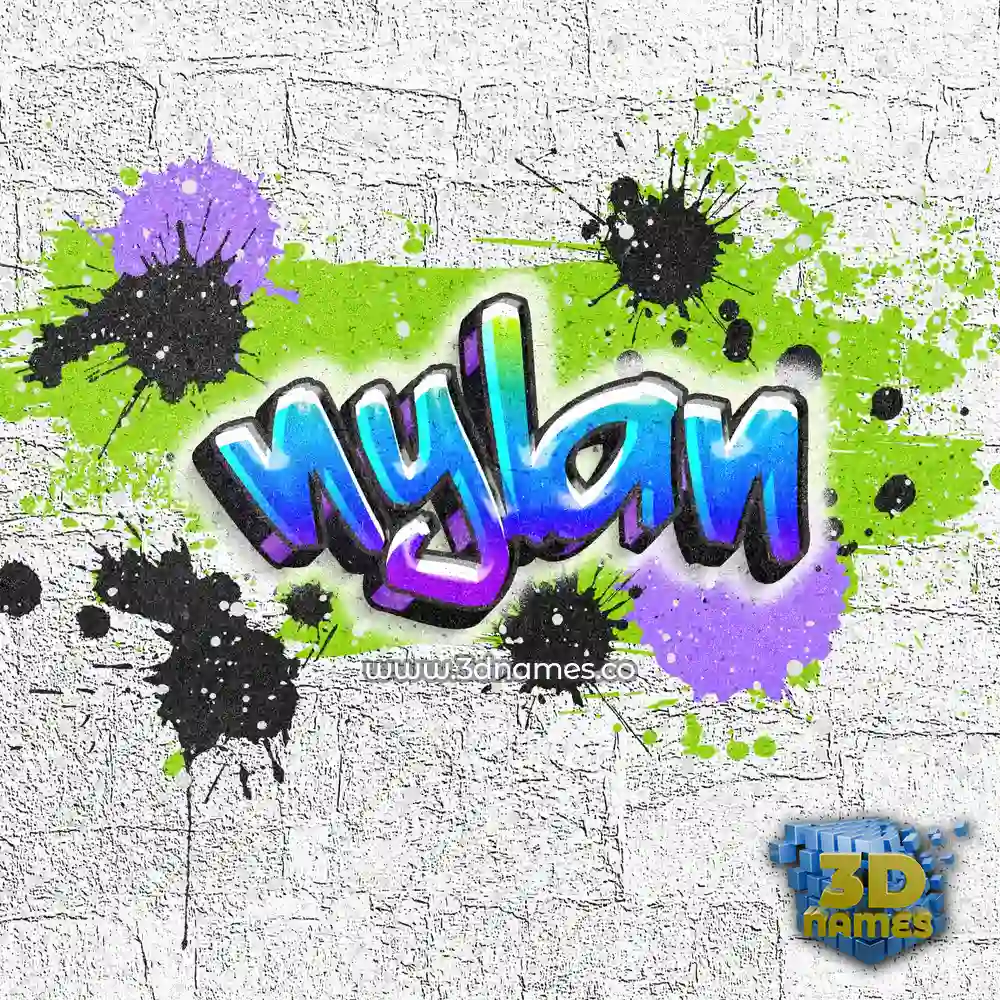 nylan in Graffiti Grunge style - 3D name wallpaper