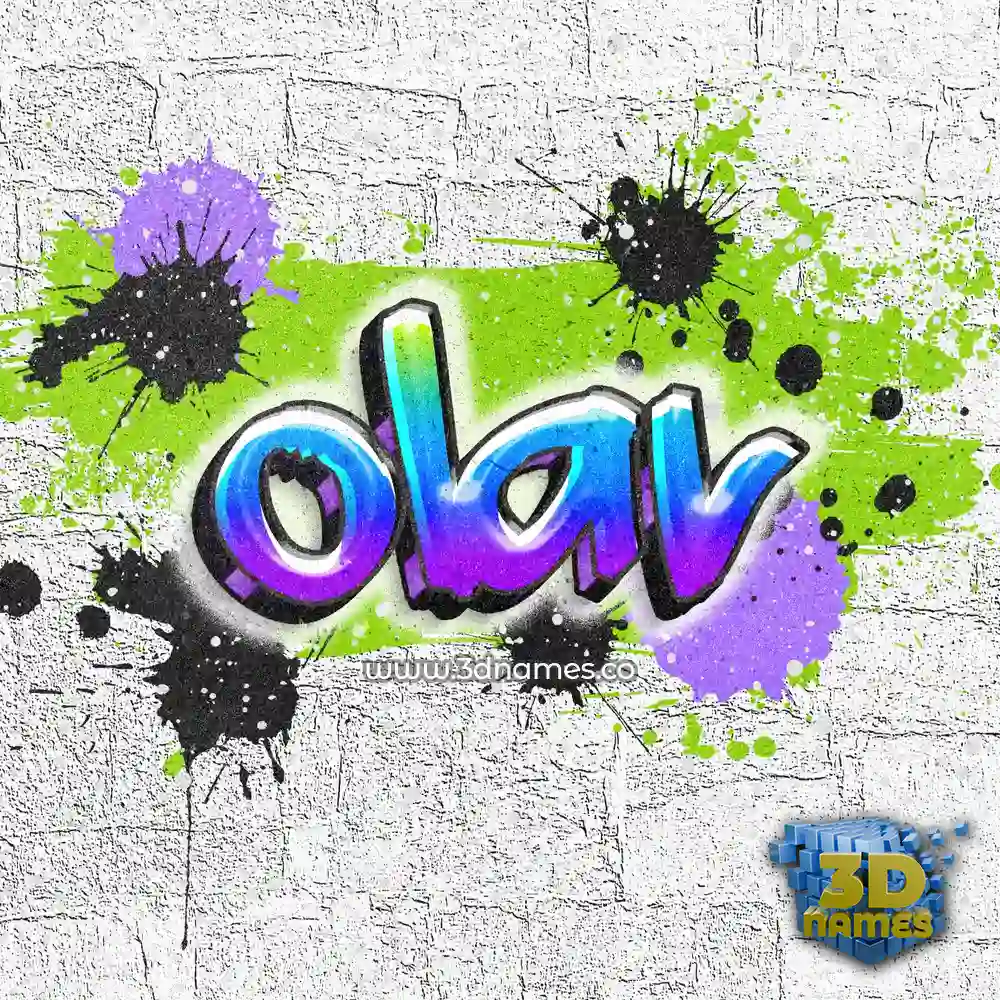 olav in Graffiti Grunge style - 3D name wallpaper