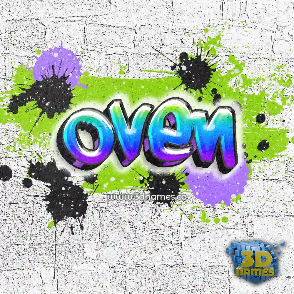 oven in Graffiti Grunge style - 3D name wallpaper