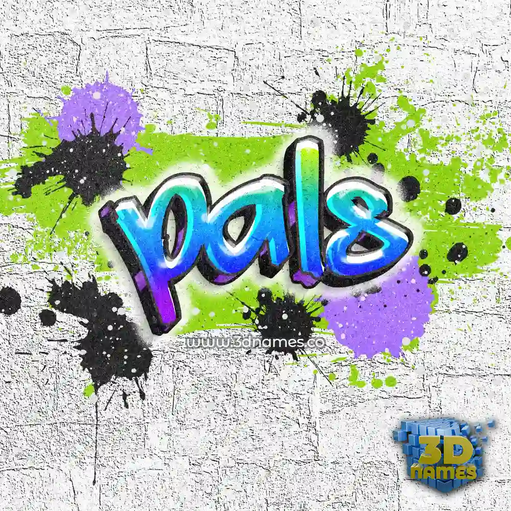pals in Graffiti Grunge style - 3D name wallpaper