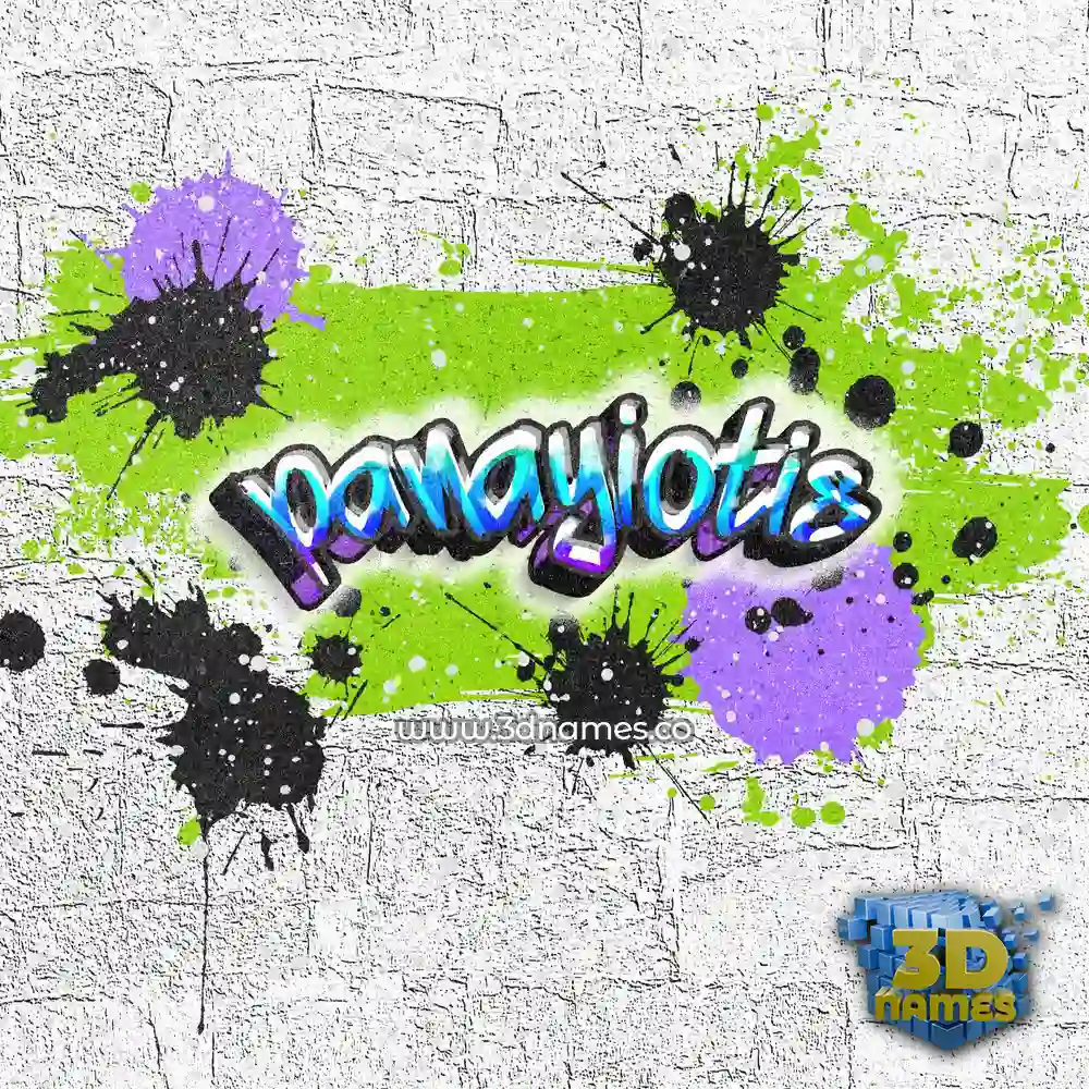 panayiotis in Graffiti Grunge style - 3D name wallpaper