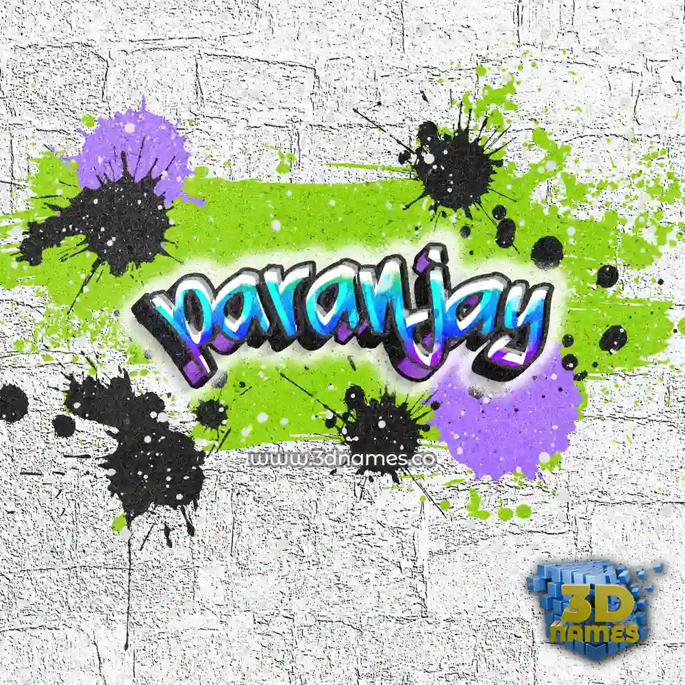 paranjay in Graffiti Grunge style - 3D name wallpaper