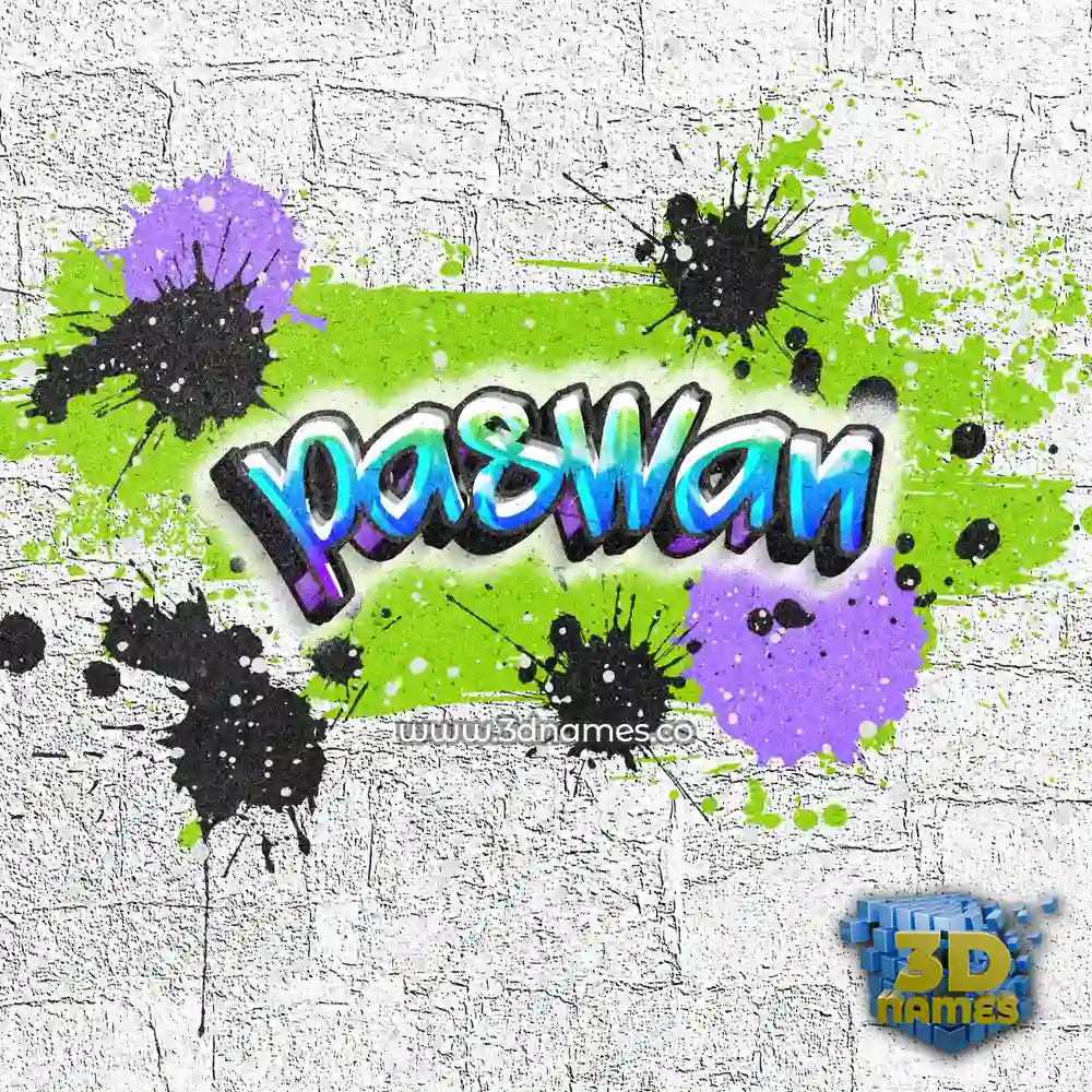 paswan in Graffiti Grunge style - 3D name wallpaper