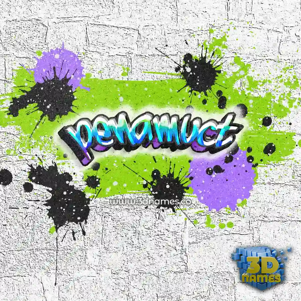 penamuct in Graffiti Grunge style - 3D name wallpaper