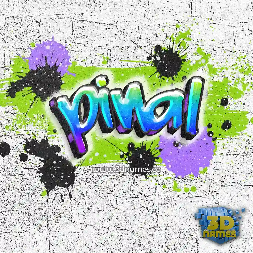 pinal in Graffiti Grunge style - 3D name wallpaper