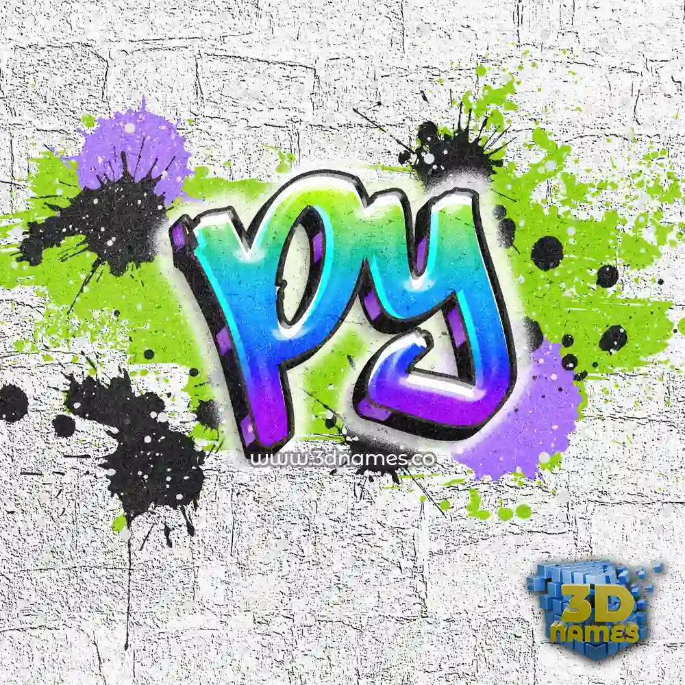 py in Graffiti Grunge style - 3D name wallpaper