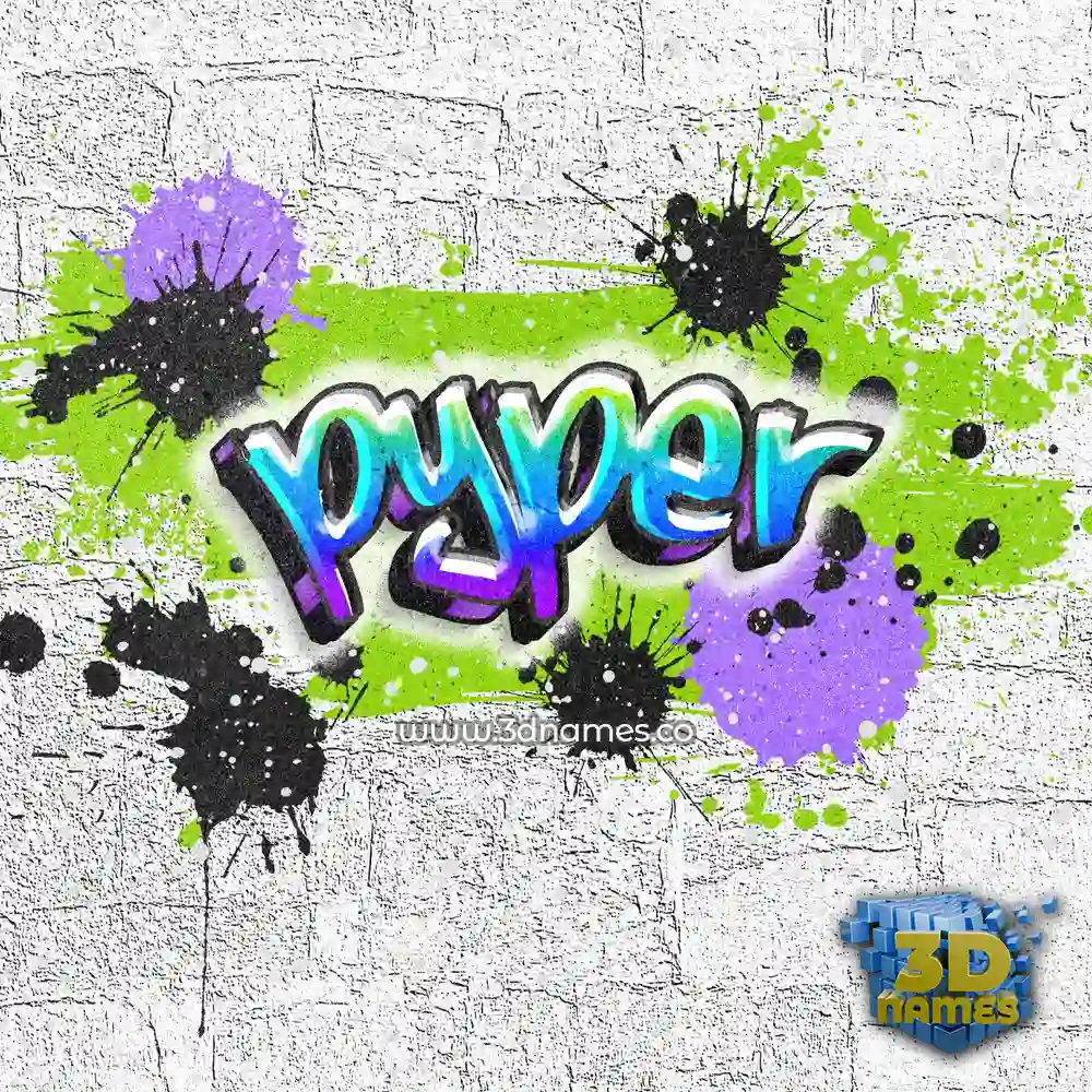 pyper in Graffiti Grunge style - 3D name wallpaper