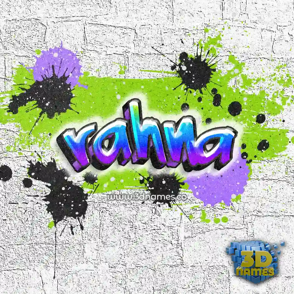 rahna in Graffiti Grunge style - 3D name wallpaper