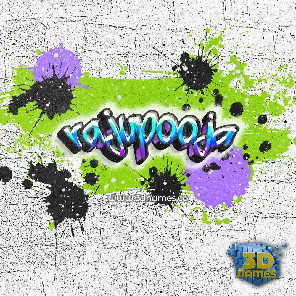 rajupooja in Graffiti Grunge style - 3D name wallpaper