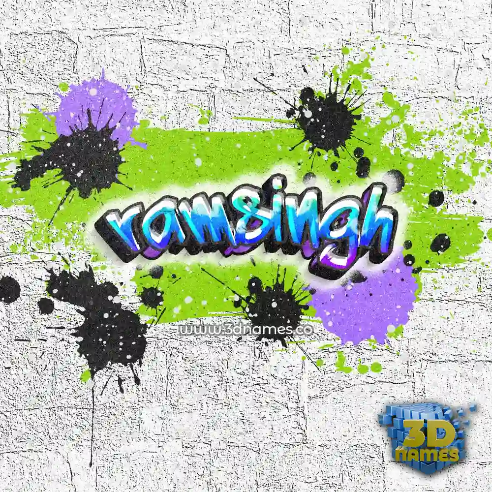 ramsingh in Graffiti Grunge style - 3D name wallpaper
