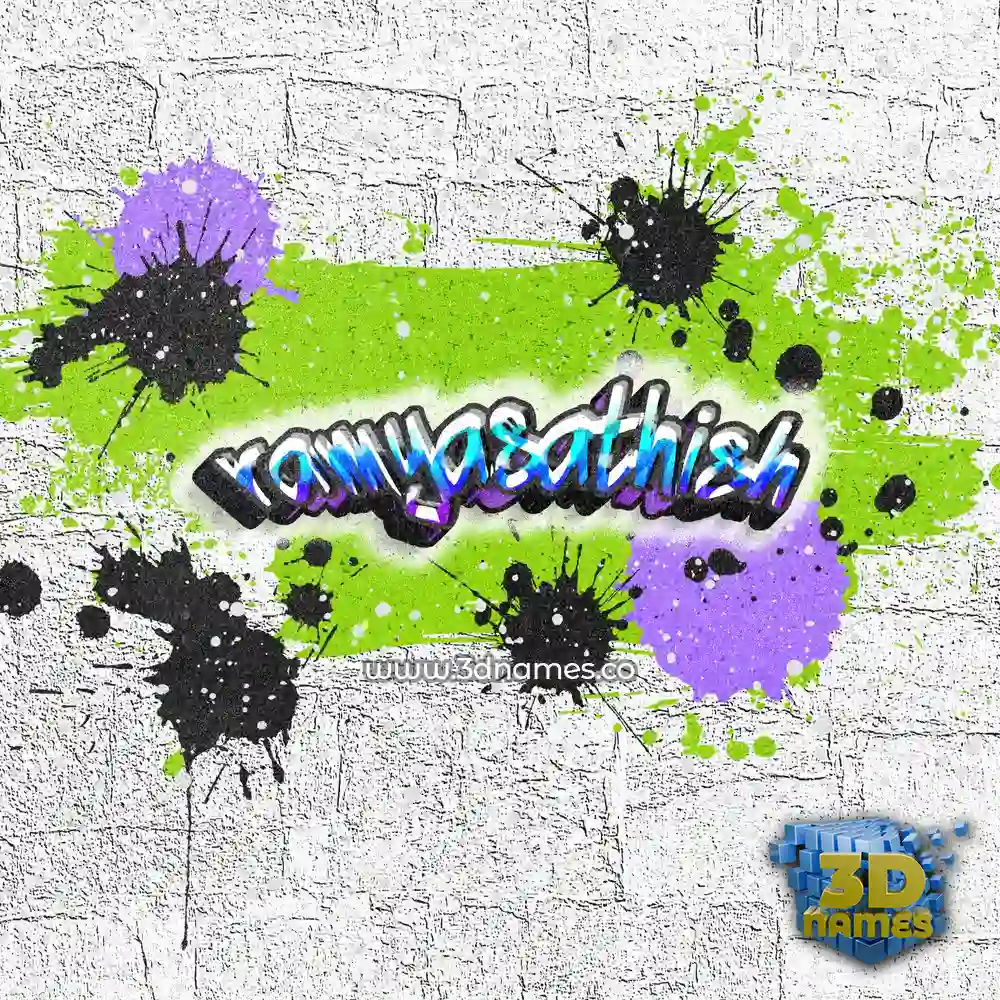 ramyasathish in Graffiti Grunge style - 3D name wallpaper