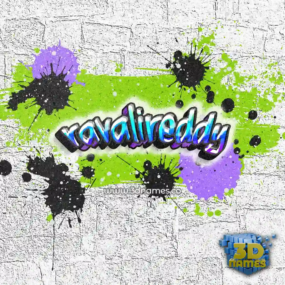ravalireddy in Graffiti Grunge style - 3D name wallpaper