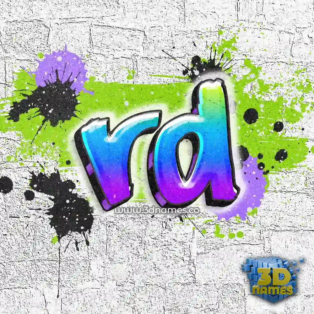 rd in Graffiti Grunge style - 3D name wallpaper