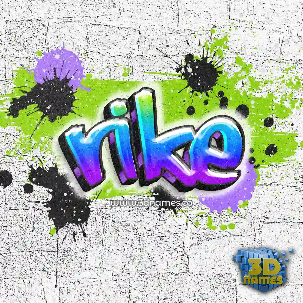 rike in Graffiti Grunge style - 3D name wallpaper