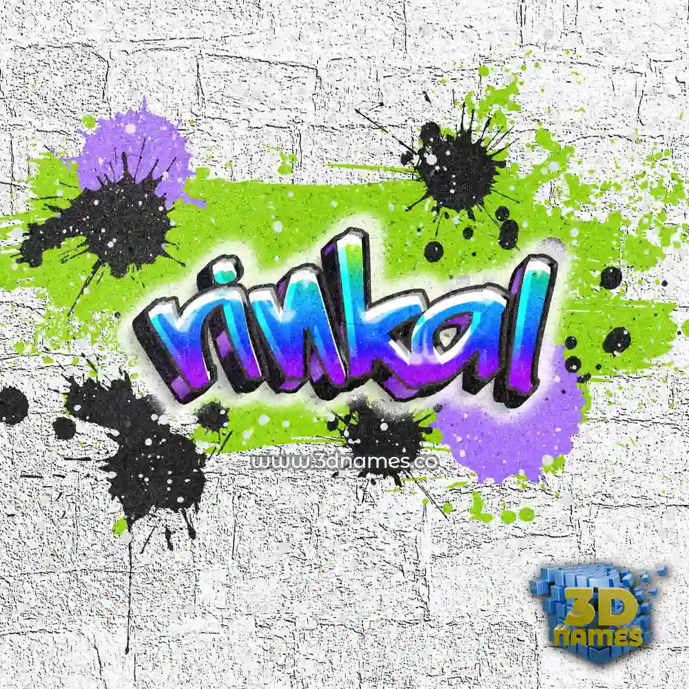 rinkal in Graffiti Grunge style - 3D name wallpaper