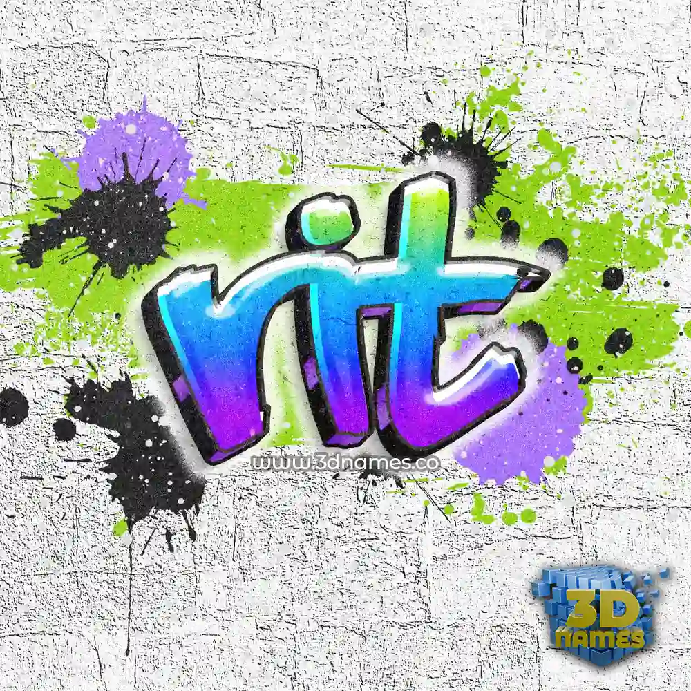 rit in Graffiti Grunge style - 3D name wallpaper