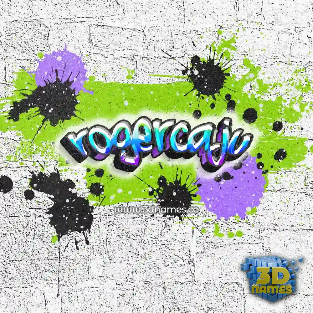 rogercaju in Graffiti Grunge style - 3D name wallpaper