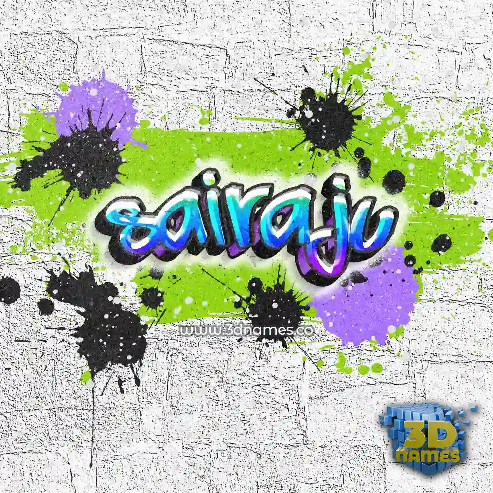 sairaju in Graffiti Grunge style - 3D name wallpaper