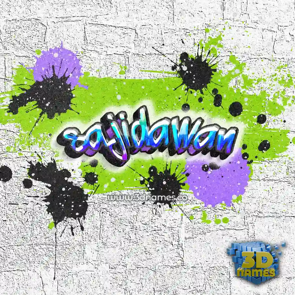 sajidawan in Graffiti Grunge style - 3D name wallpaper