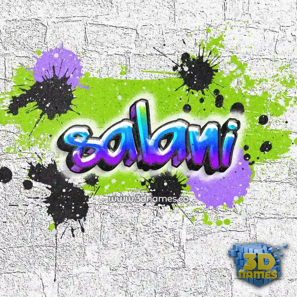 salani in Graffiti Grunge style - 3D name wallpaper