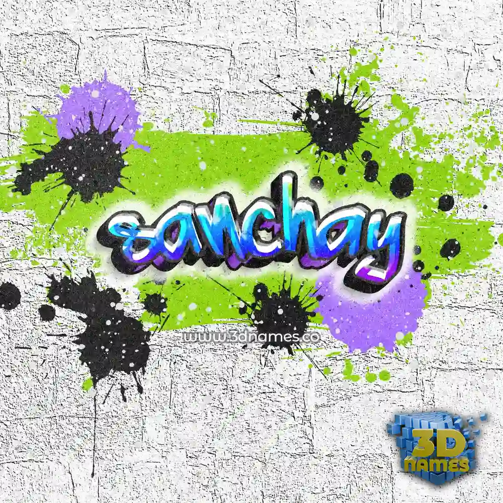 sanchay in Graffiti Grunge style - 3D name wallpaper