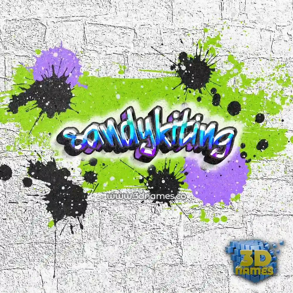 sandykiting in Graffiti Grunge style - 3D name wallpaper