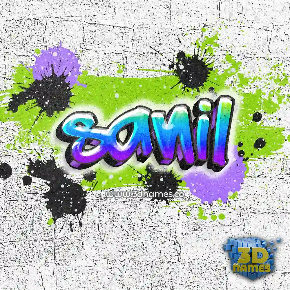 sanil in Graffiti Grunge style - 3D name wallpaper
