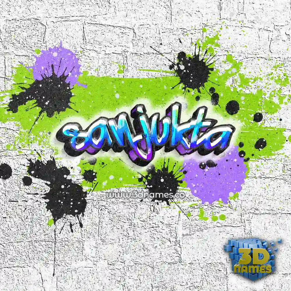 sanjukta in Graffiti Grunge style - 3D name wallpaper