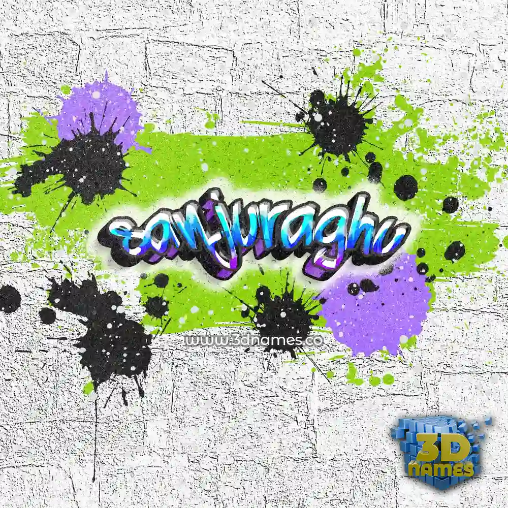 sanjuraghu in Graffiti Grunge style - 3D name wallpaper