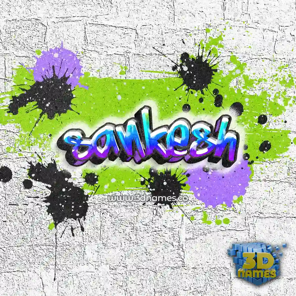 sankesh in Graffiti Grunge style - 3D name wallpaper