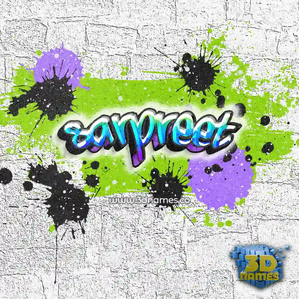sarpreet in Graffiti Grunge style - 3D name wallpaper